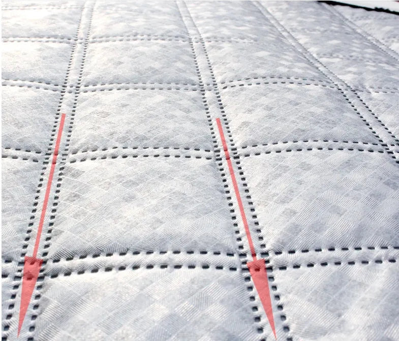 Car snow block front windshield cover made of aluminised film with anti-theft design