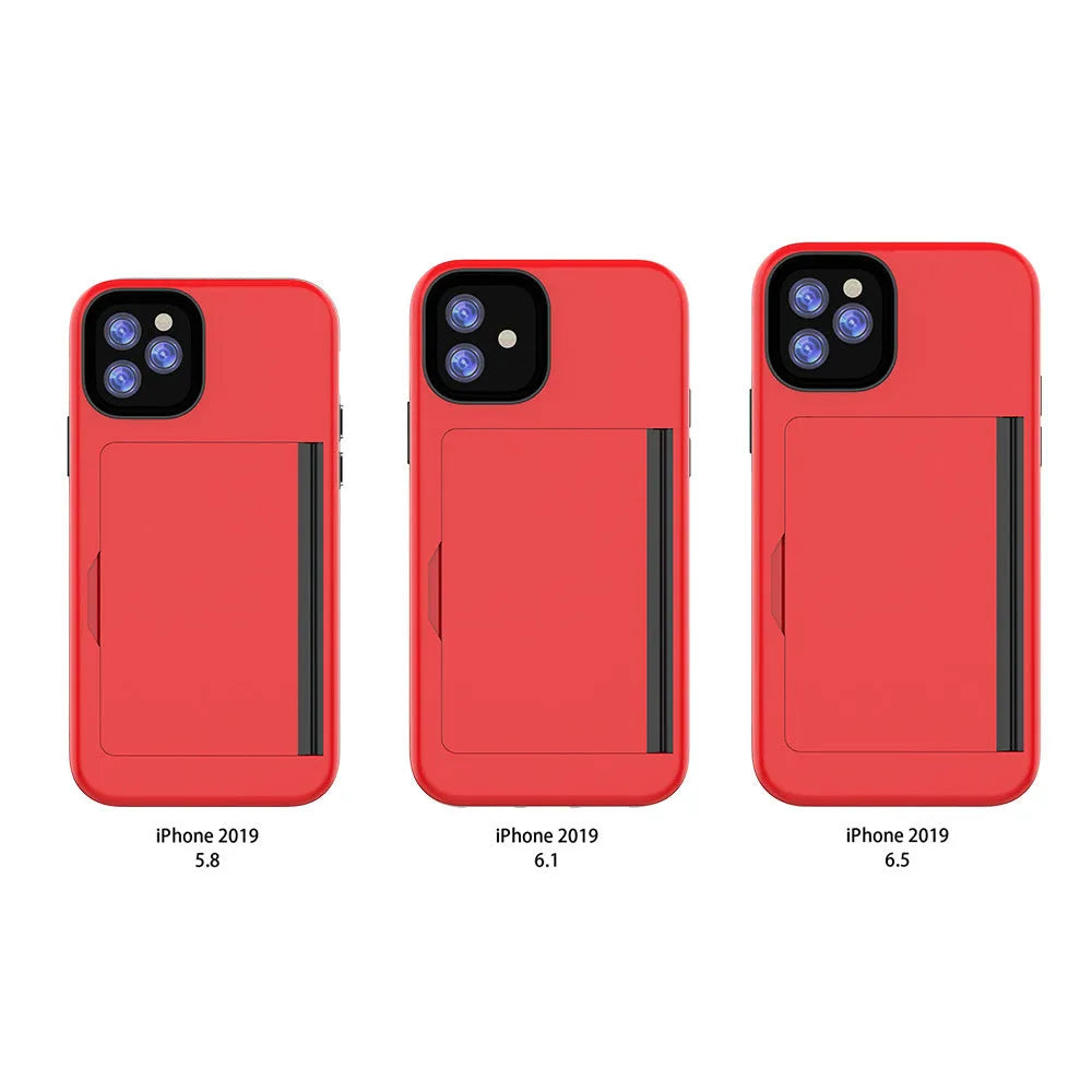 Slim black protective case for Apple iPhone 11 Pro Max on a table.