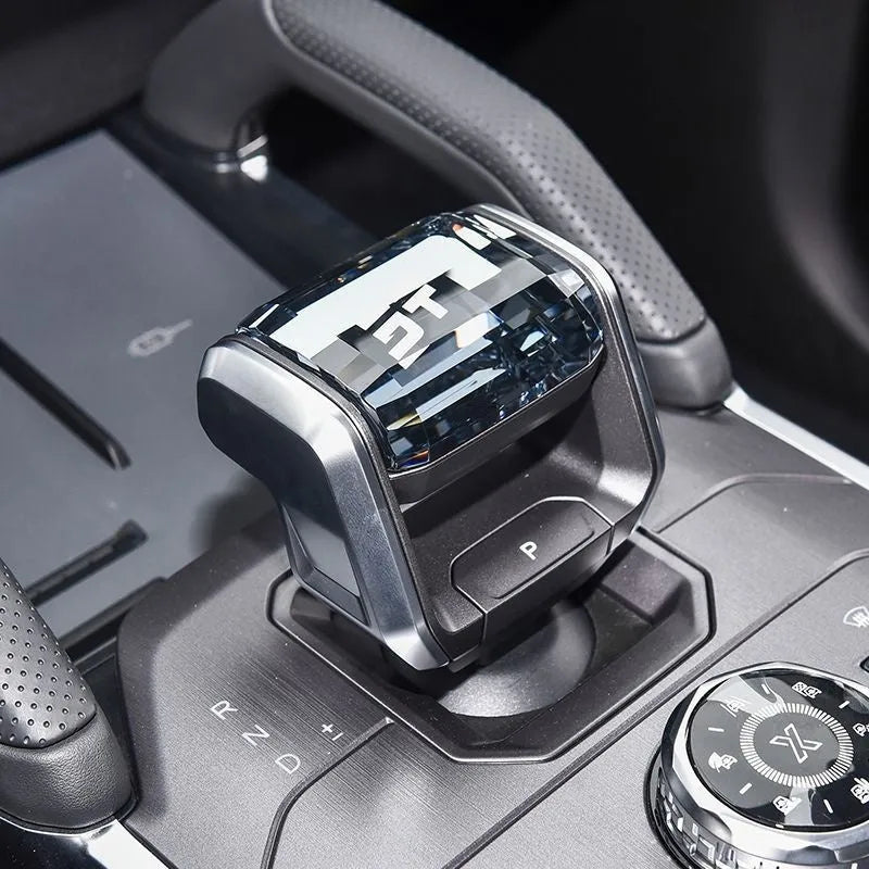 Crystal gear lever for Chery vehicle with colorful light changing effect on gear stick