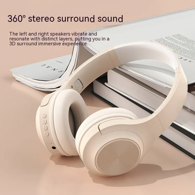 Wireless Bluetooth headset with head-mounted design in Youth Green colour, shown with its charging case.