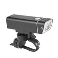 CREE XPG3 600 lumen aluminium bicycle headlight with black finish mounted on handlebars, IPX6 waterproof for night riding