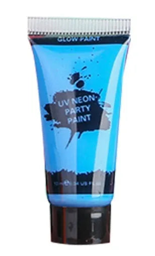 25ml tube of neon gouache face and body paint in a vibrant colour, labelled as safe and non-toxic.