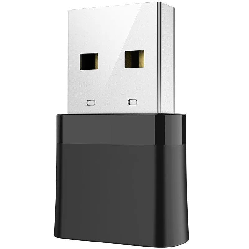 Black network card mini Bluetooth adapter with USB interface and nickel plated wolf tooth adapter