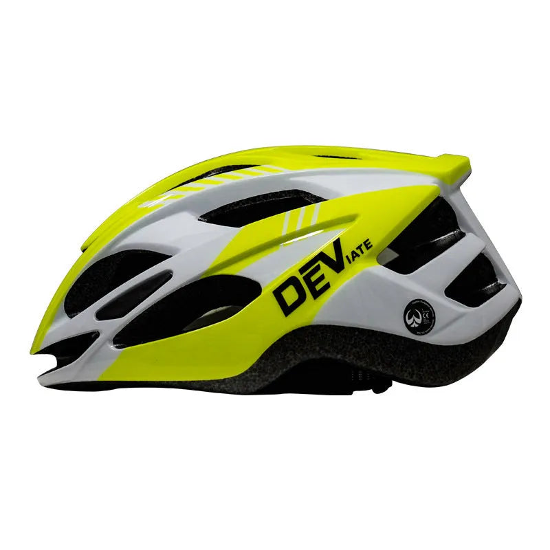 Adult plus size cycling helmet in Size L showing artistic graphics and ventilation channels