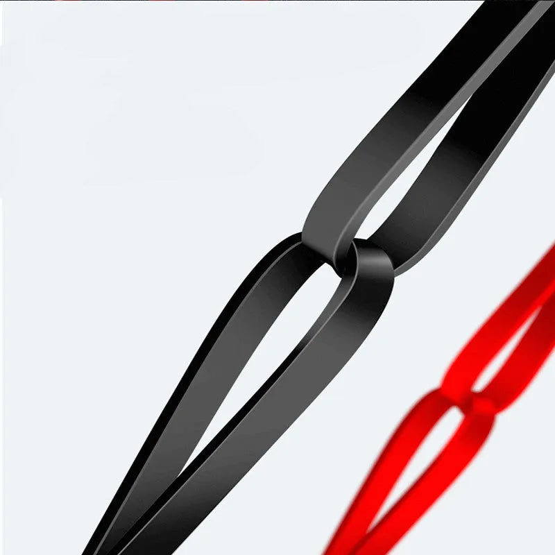 3 in 1 telescopic data cable 120cm with Apple Android Type-C connectors in Piano Black