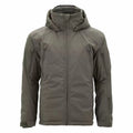Men's thick cotton jacket in camouflage and neutral colours showing medium and long length options.