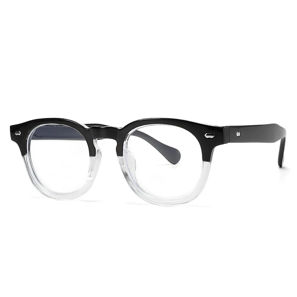 Round rim retro sunglasses with UV400 lenses and TR90 plastic frame in multiple colour options.