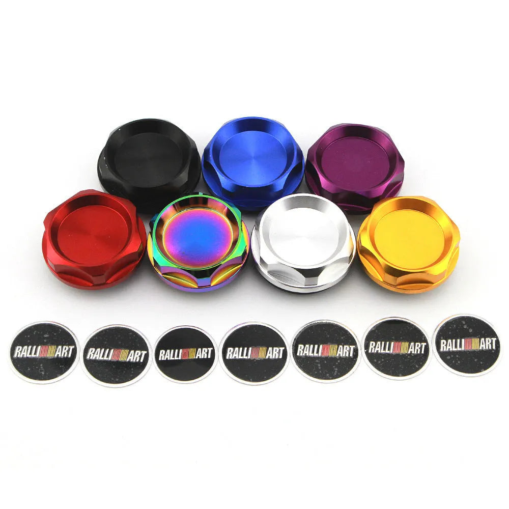 Aluminium alloy oil filter cap for Mitsubishi car modification in six colour options