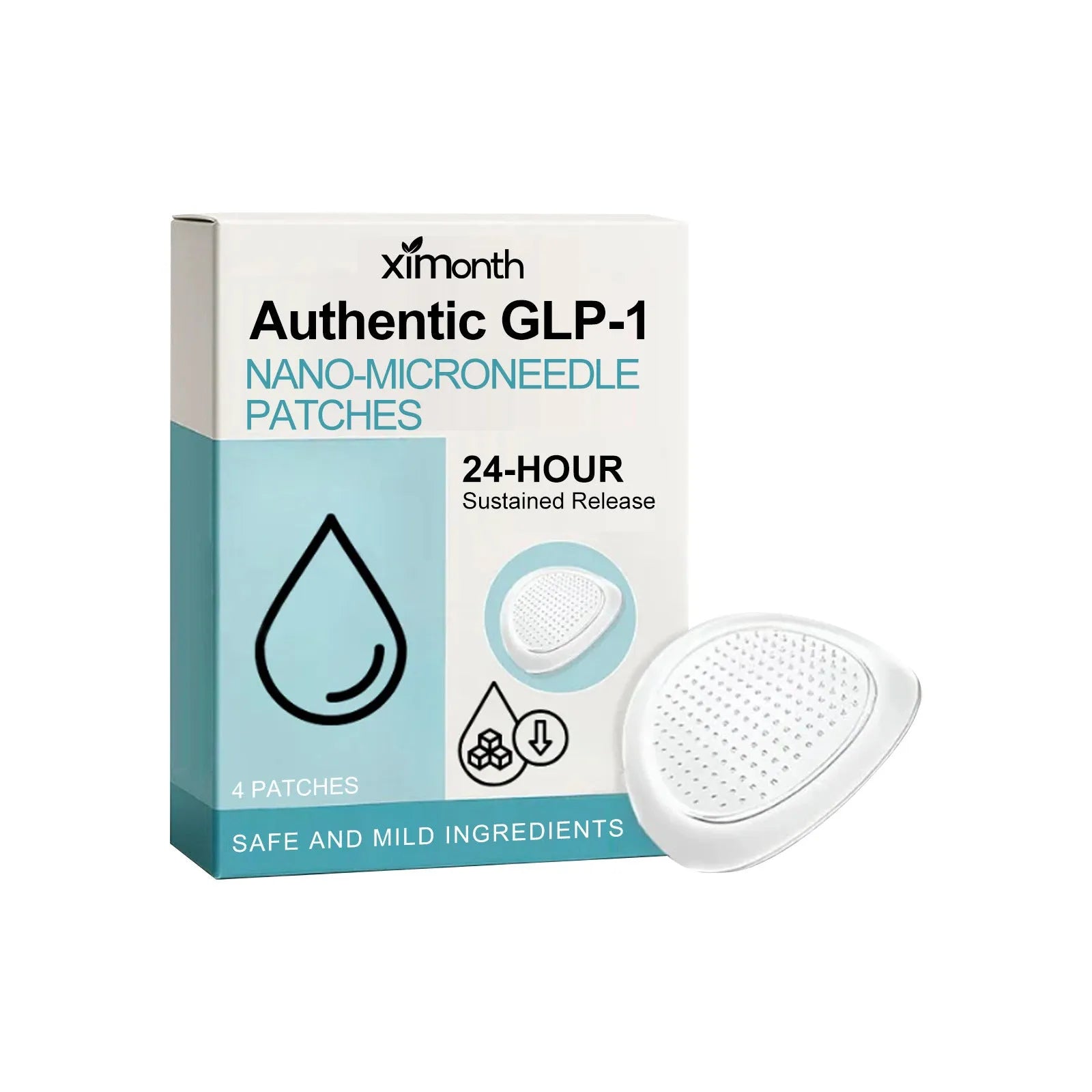 Four slimming microneedle skin firming patches for body nursing adhesive bandage application