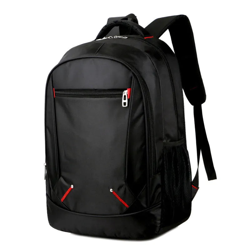 Oxford cloth laptop backpack 15 inch black with anti-theft shock-resistant features and multiple internal pockets