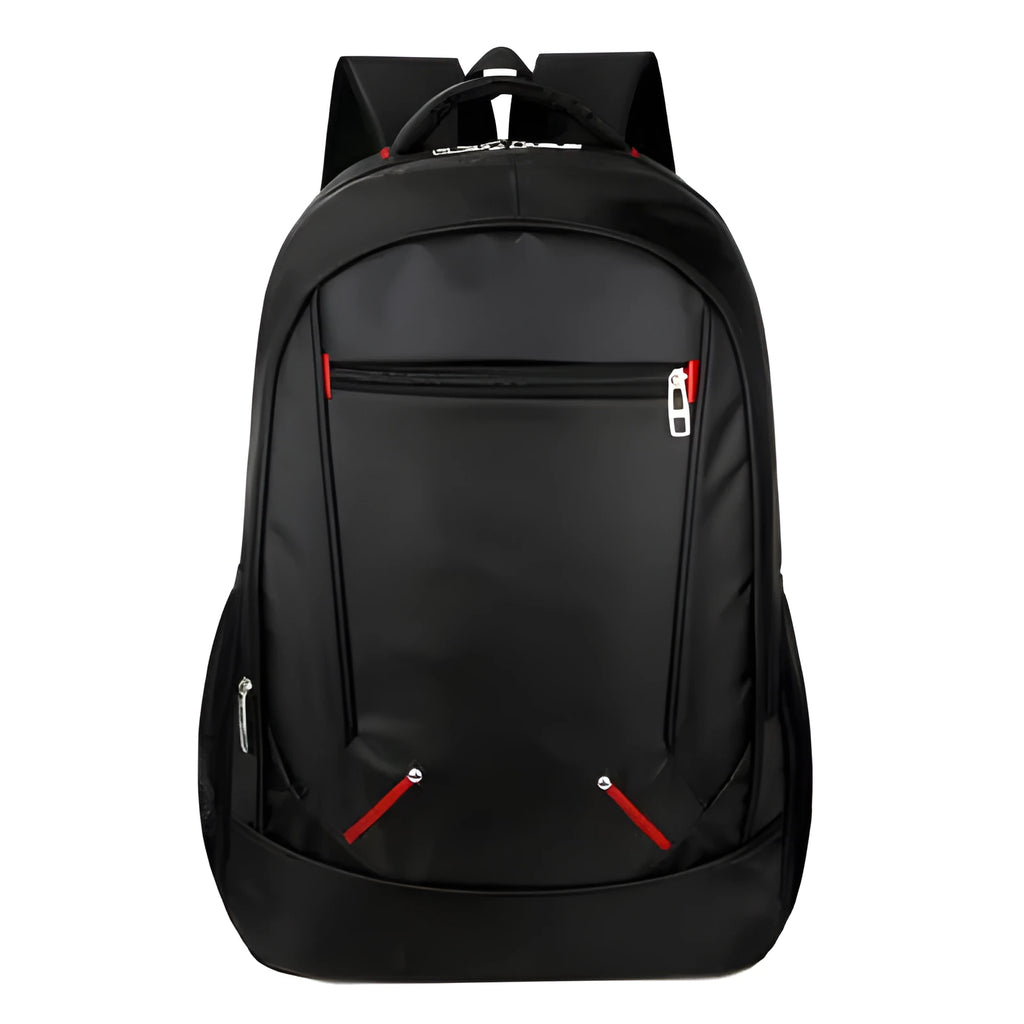 Oxford cloth laptop backpack 15 inch black with anti-theft shock-resistant features and multiple internal pockets