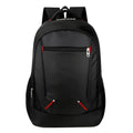 Oxford cloth laptop backpack 15 inch black with anti-theft shock-resistant features and multiple internal pockets