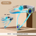 Adjustable cervical spine correction brace in blue, pink, and transparent for adults and children.