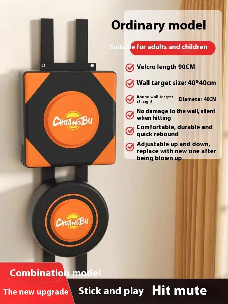 Hanging boxing wall target with multiple size options including round and square shapes