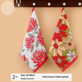 Class A cotton gauze square towel for kids, lint-free hanging handkerchief, 40x34cm, pure cotton plain weave, multi-colour pack