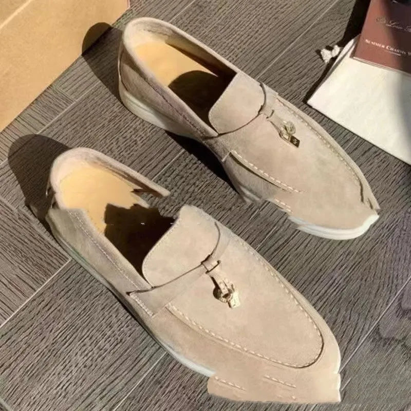 Black high-top slip-on loafers with a round toe and visible sewing line detail on the artificial PU upper.