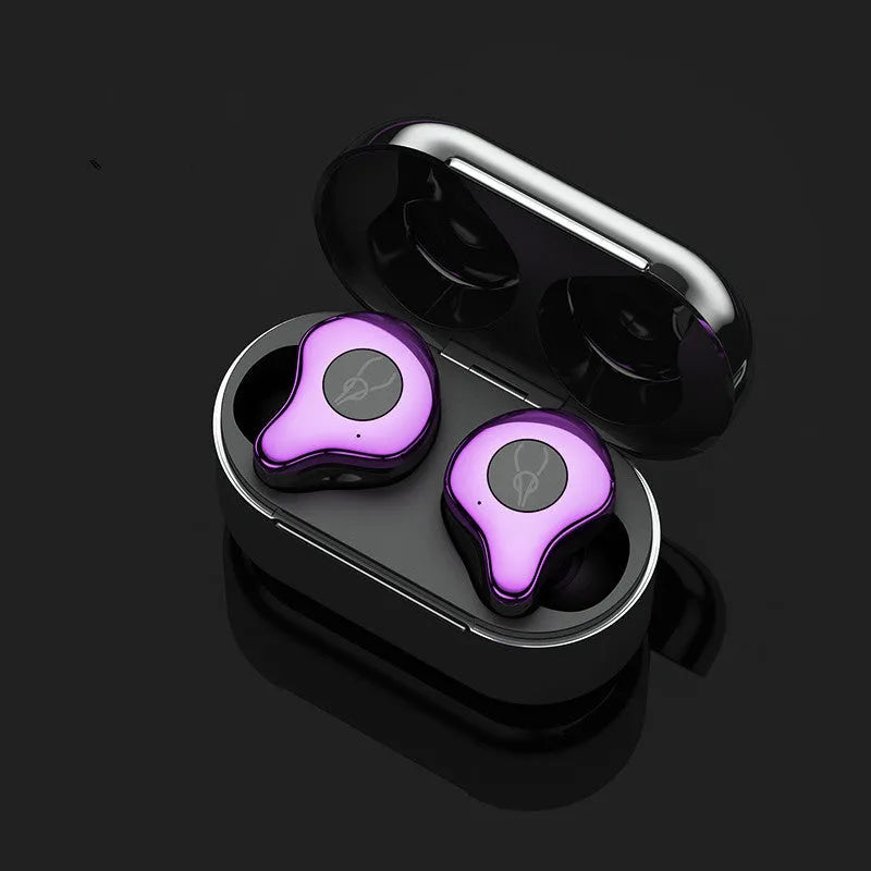 Wireless TWS Bluetooth headset with charging case in six colour options