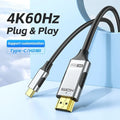 8K60Hz Type-C male to HDMI conversion data cable in black, available in 1m, 2m, and 3m lengths