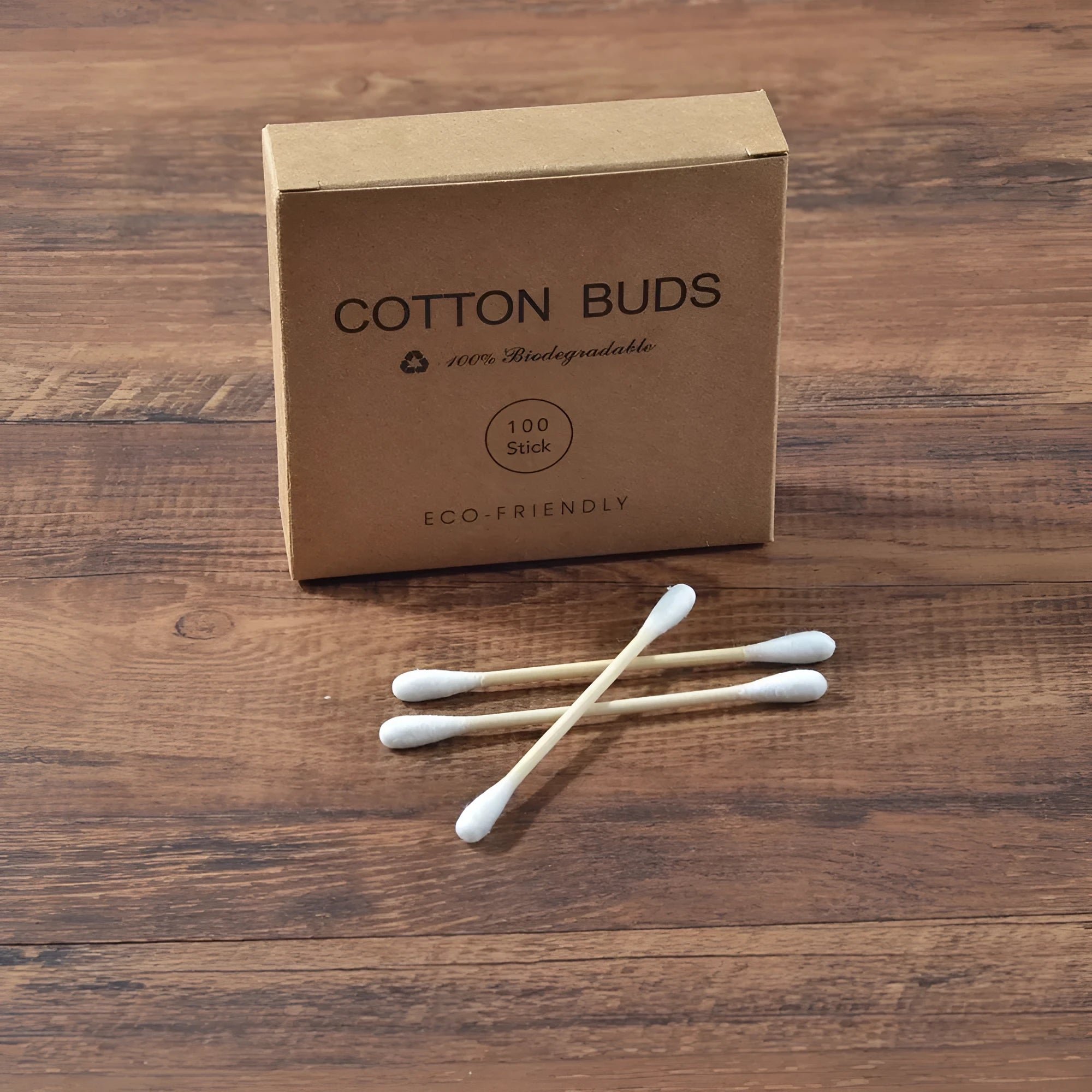 Boxed cotton swabs 100 piece double-ended multicolour for personal care and cleaning