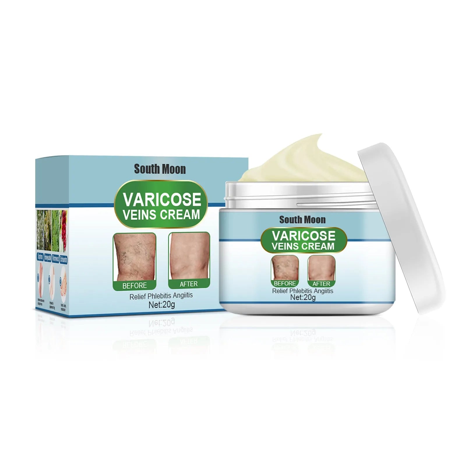 20g jar of vein repair cream for visible vein symptom relief