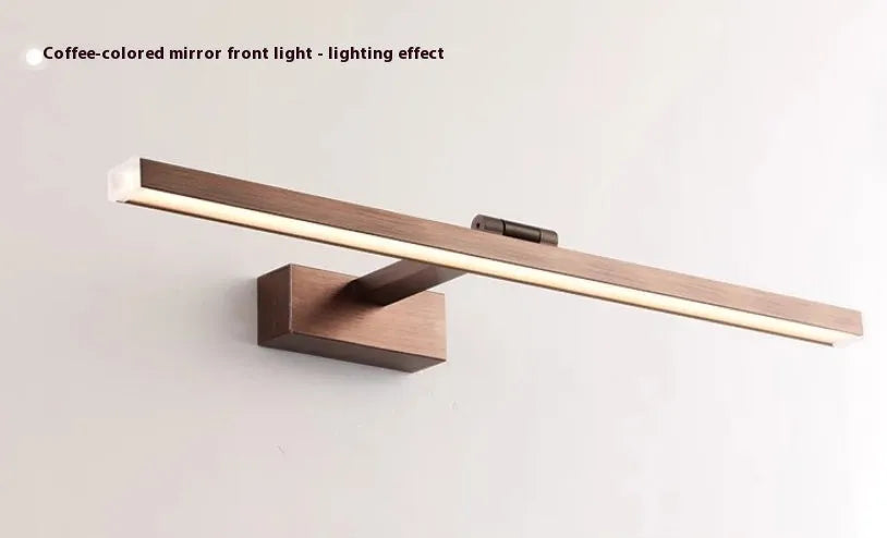 Front LED mirror cabinet lamp with aluminum alloy body in gold finish with white light 6000K, 40cm size