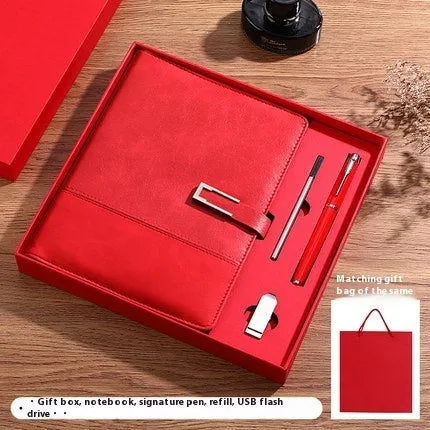 A5 notebook with pu leather cover in multiple colour options including brown, black, green, blue, and red.