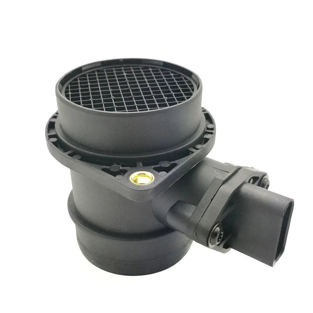 Air flow meter in black ABS plastic with compact dimensions 13.5x11.5x12 cm for automotive diagnostic use