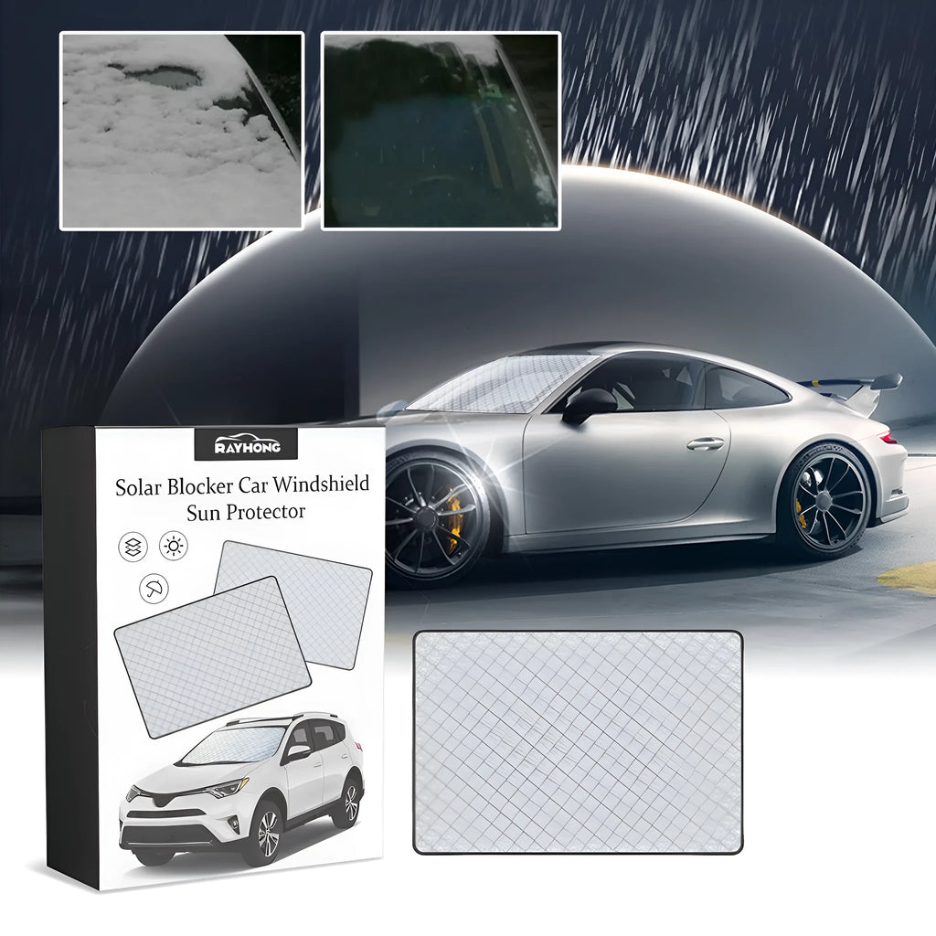 Car windshield aluminium film frost cover measuring 140 by 95 centimetres