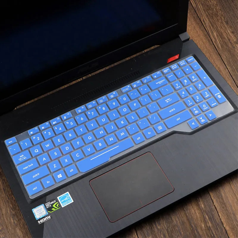 ASUS Flight laptop keyboard protective film cover in various colour options.