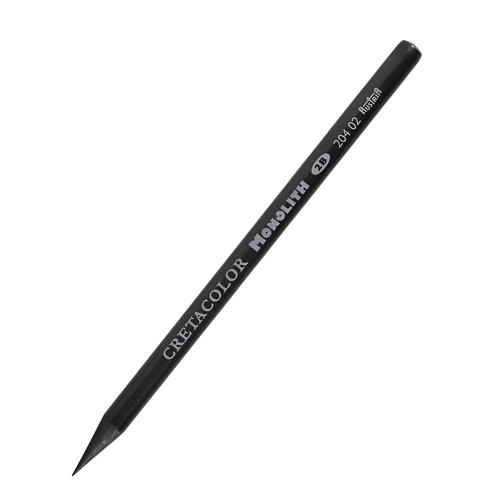 Wood-free graphite drawing pencils in six hardness grades including 2B, 4B, HB, 6B, 8B, and 9B for artists