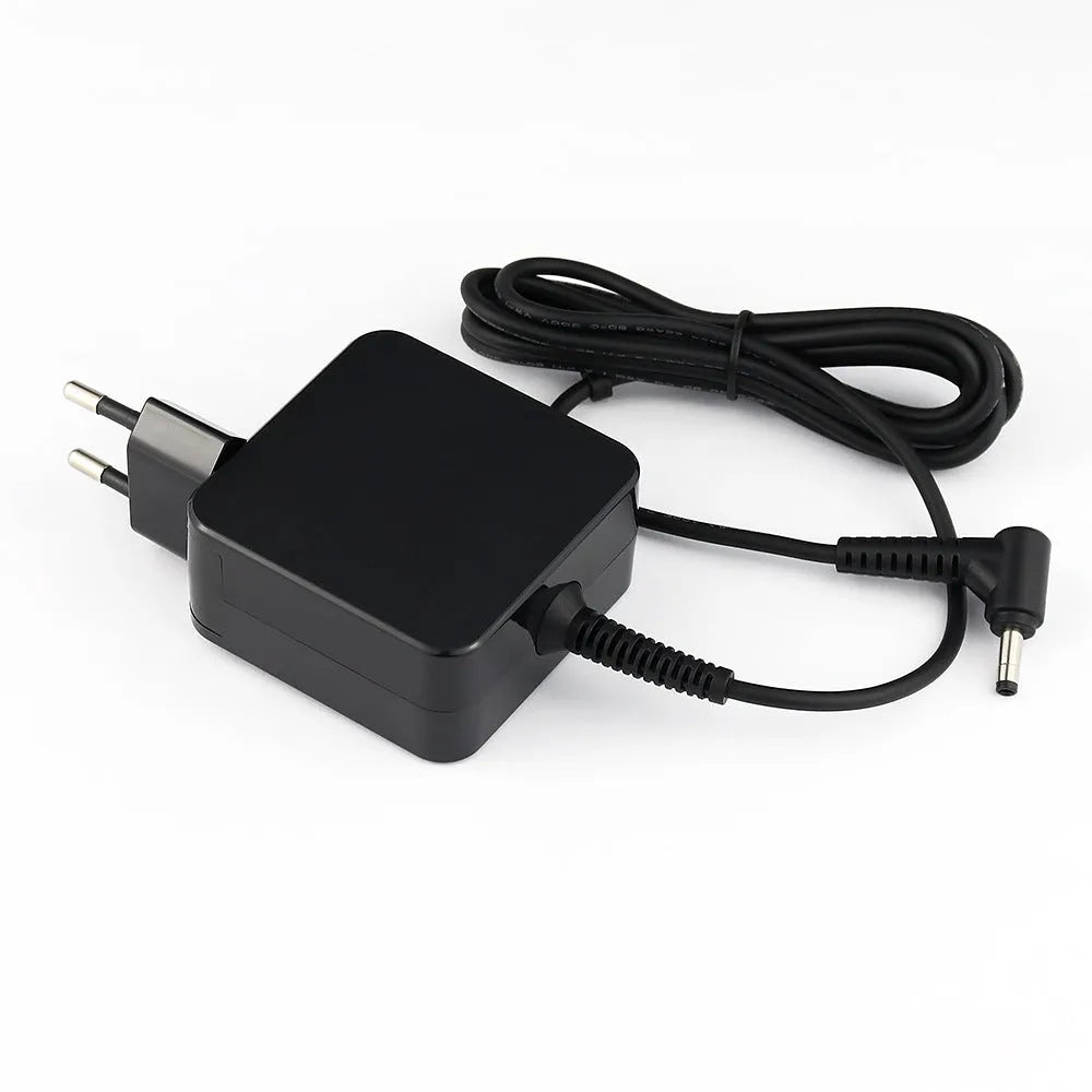 Black Hua 45W laptop adapter with American standard plug and charging cable