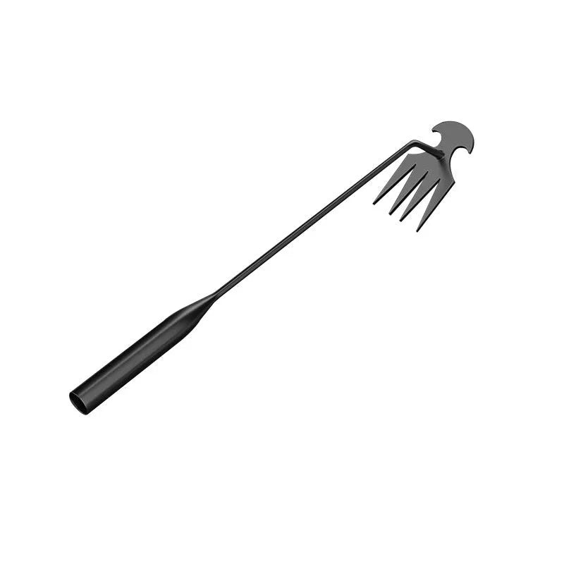 Black manganese steel outdoor weeding tool weed remover 40cm length on soil