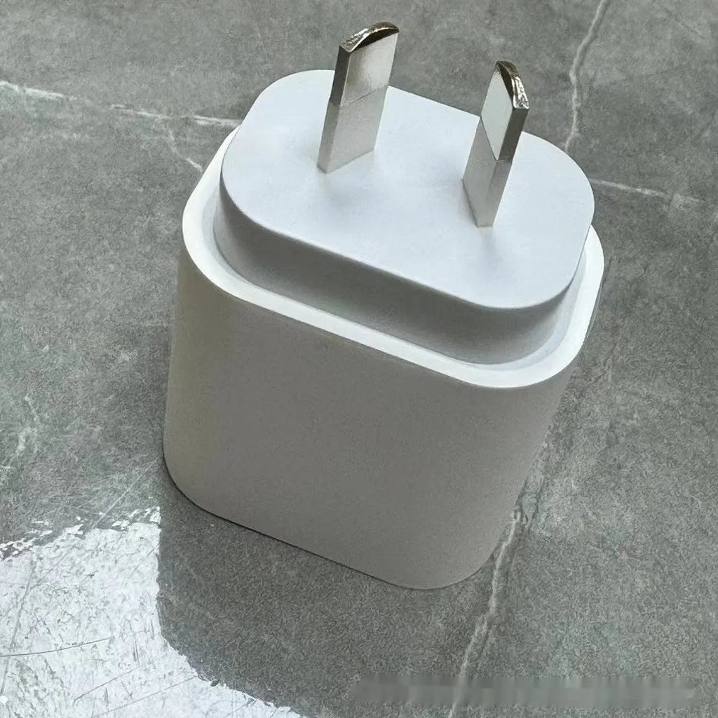 White PD20W fast charge Type-C wall charger with single USB-C port