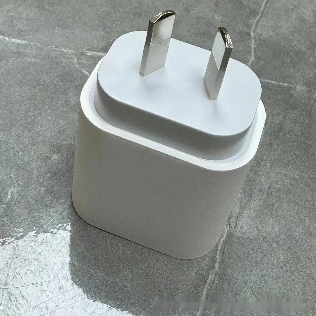 White PD20W fast charge Type-C wall charger with single USB-C port