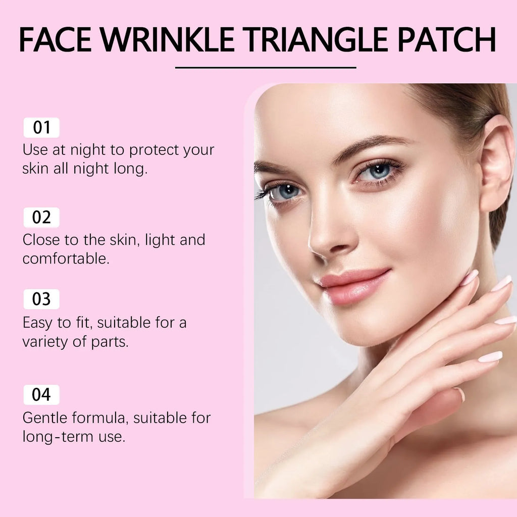 Pack of 144 clear facial nursing patches for skin hydration and fine lines