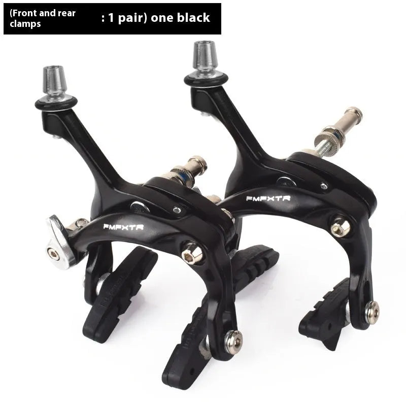 Dual-axis bicycle brake accessories with U-shaped modification and adjustable travel