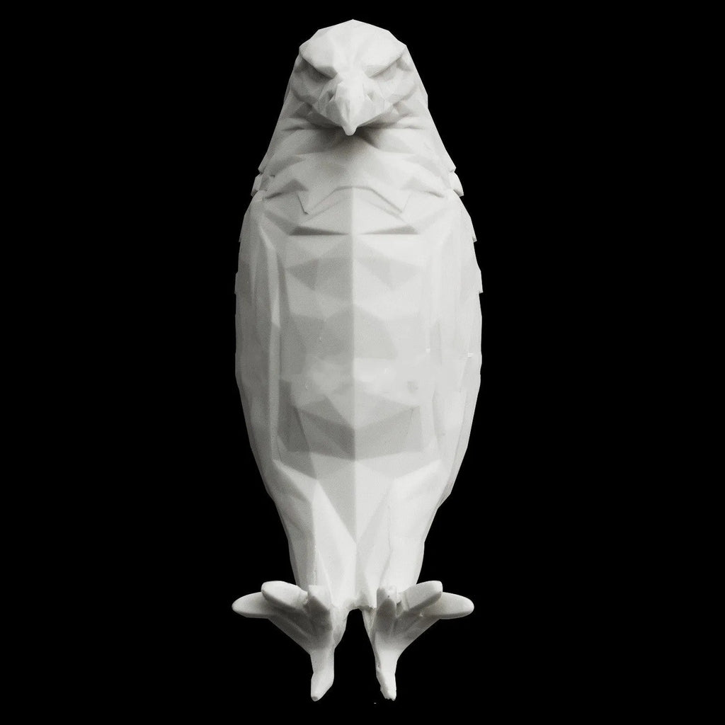 Eagle silhouette wall lamp with 3D printed resin body creating projection lighting effects