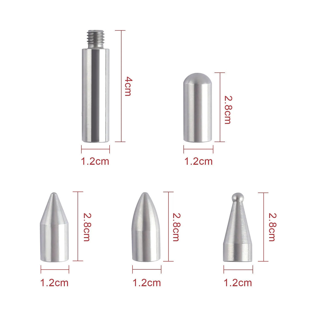 Three alloy steel hook crowbar tools for car dent repair and panel straightening.