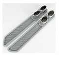 Car anti-collision strip 46cm PET electroplated rear bumper protector black
