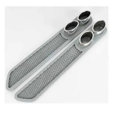 Car anti-collision strip 46cm PET electroplated rear bumper protector black