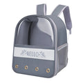 Colorblock English Macaron pet backpack in Oxford cloth, 32x40x24cm, with shoulder straps