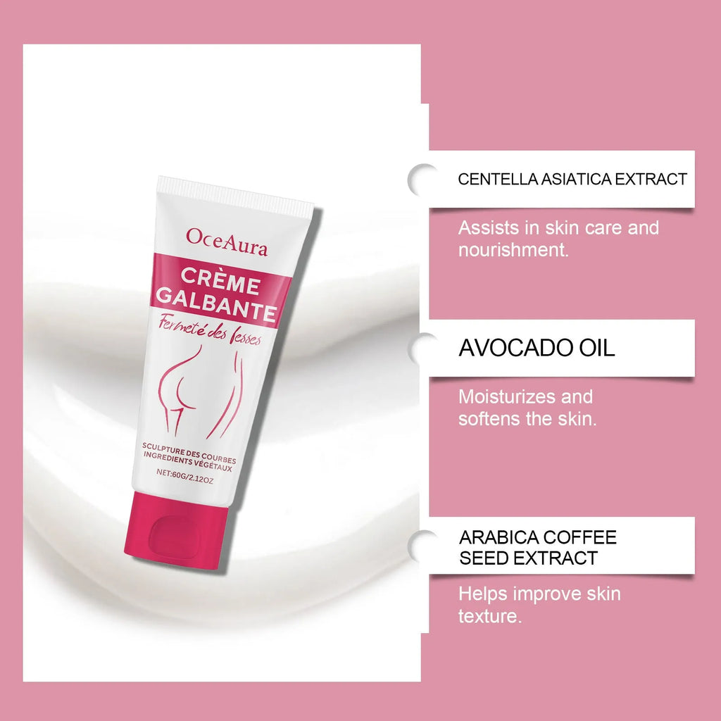 60g jar of hip and neck tightening moisturising cream with botanical extracts.