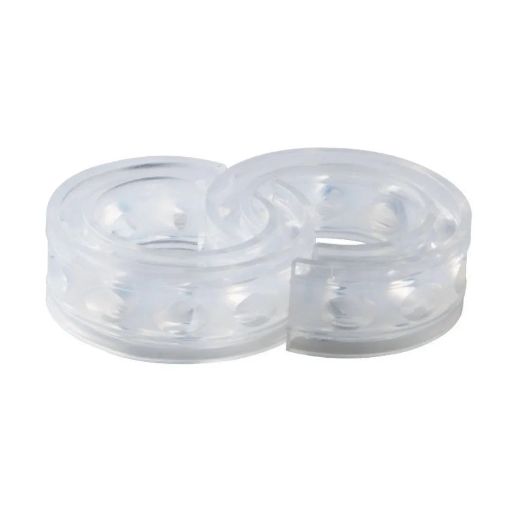 Transparent rubber spring shock absorbers for car modification in six size options with dimensional specifications