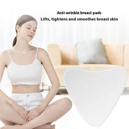 Anti-wrinkle pad invisible transparent silica gel patch in neck sticker shape on skin