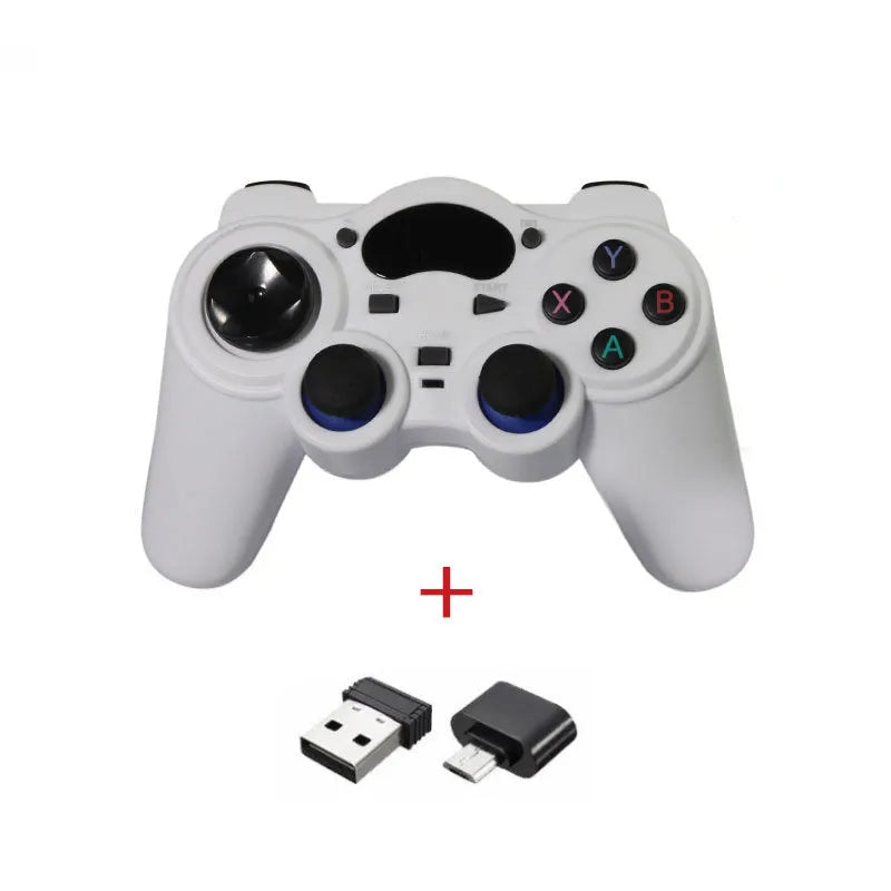 Wireless multi-platform gamepad in black blue grey or red with human curve design for Android iOS PS3 PC gaming