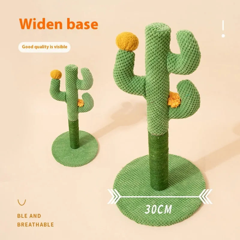 Masson cactus-themed cat scratching pole and climbing frame toy for pets.