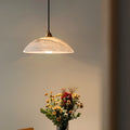 Three-head round copper marble chandelier with warm light, 30cm size for dining table