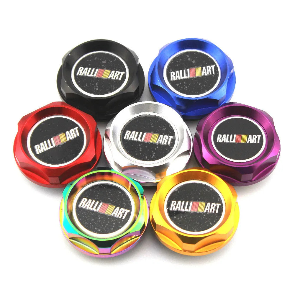 Aluminium alloy oil filter cap for Mitsubishi car modification in six colour options