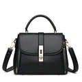 Women's soft PU leather shoulder messenger bag in square vertical design