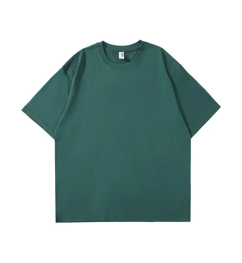 Men's heavyweight 240g cotton loose fit t-shirt in multiple solid colours